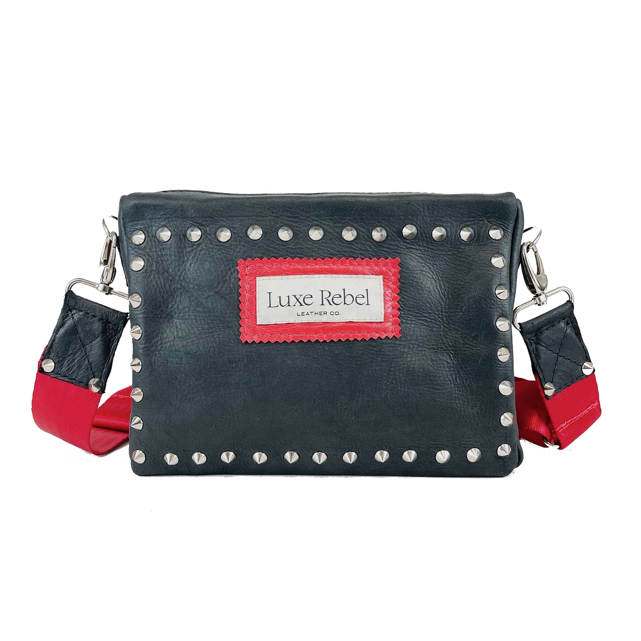 Leather Studded Cross Body Bag – Luxe Rebel Leather Co