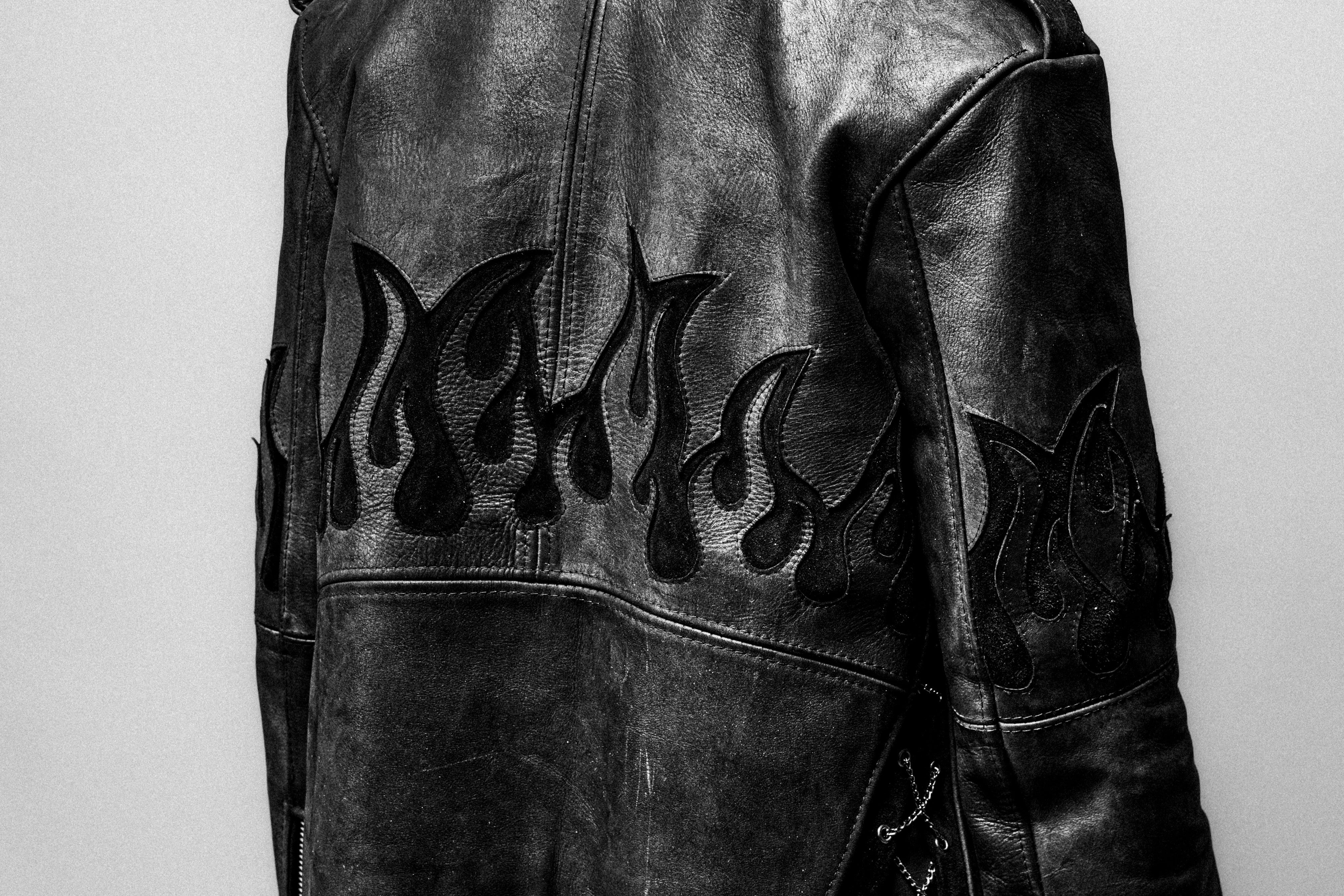 Custom heirloom leather jacket by Luxe Rebel Leather