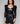Rita Black Puff Sleeve Leather Jacket Apparel & Accessories Luxe Rebel Leather Co