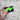Lightning Bolt Black Leather Card Holder Apparel & Accessories Luxe Rebel Leather Co Neon Green 