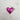 Leather Heart Keyring Apparel & Accessories Luxe Rebel Leather Co Metallic Pink 
