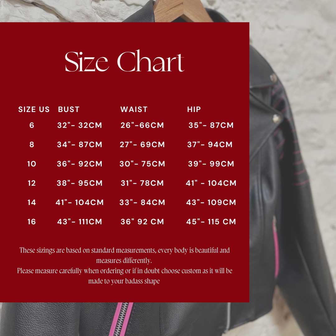 Leather Jacket Size Guide - Leather Company